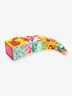 10 Cubes Forêt DJECO Vert - Djeco -Vertbaudet Soldes Magasin 10 cubes foret djeco 2