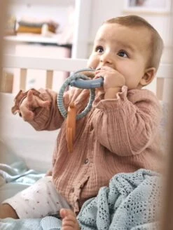 Anneaux De Dentition En Bois Et Silicone Multicolor - Vertbaudet -Vertbaudet Soldes Magasin anneaux de dentition en bois et silicone 2