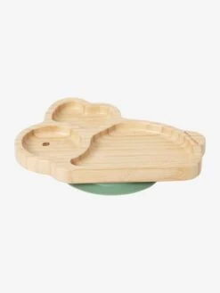 Assiette En Bambou Lapin Naturel - Vertbaudet -Vertbaudet Soldes Magasin assiette en bambou lapin 2