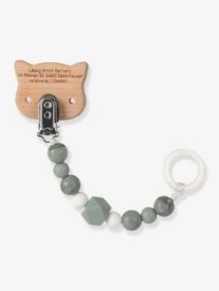 Attache-sucette LÄSSIG Little Chums Gris/chat - Lassig -Vertbaudet Soldes Magasin attache sucette lassig little chums 4