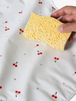 Bavoir Tablier Manches Longues Avec Col Rose Imprimé - Vertbaudet -Vertbaudet Soldes Magasin bavoir tablier manches longues avec col 4