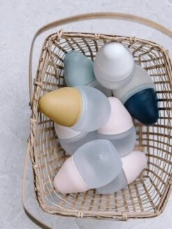 Biberon BibRond 330 Ml ELHEE Bleu Grisé (blue Grey) - Elhee -Vertbaudet Soldes Magasin biberon bibrond 330 ml elhee 3