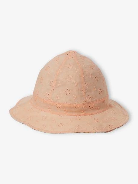 Bob Réversible Imprimé Vintage Bébé Fille Pêche - Vertbaudet 2 Bob Réversible Imprimé Vintage Bébé Fille Pêche - Vertbaudet – Image 2