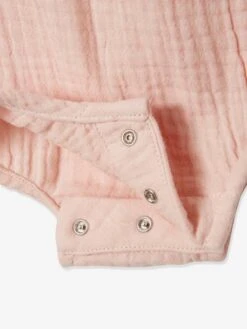 Body Bébé Personnalisable En Gaze De Coton Ouverture Naissance Rose - Vertbaudet -Vertbaudet Soldes Magasin body bebe personnalisable en gaze de coton ouverture naissance 3