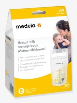 Boîte De 50 Sachets De Conservation Pour Lait Maternel Pump & Save MEDELA Transparent - Medela