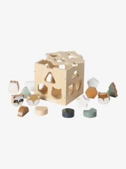 Boîte Des Animaux à Encastrer GREEN FOREST En Bois FSC® Multicolore - Vertbaudet -Vertbaudet Soldes Magasin boite des animaux a encastrer green forest en bois fsc 2