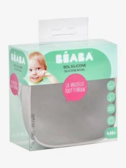 Bol En Silicone Avec Ventouse BEABA Gris - Beaba -Vertbaudet Soldes Magasin bol en silicone avec ventouse beaba 2
