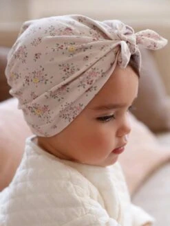Bonnet Esprit Turban Bébé Fille En Maille Imprimée Beige Poudré - Vertbaudet 7 Bonnet Esprit Turban Bébé Fille En Maille Imprimée Beige Poudré - Vertbaudet -Vertbaudet Soldes Magasin bonnet esprit turban bebe fille en maille imprimee 2