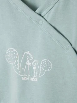 Brassière Bébé Naissance Coton Et élasthanne Vert Céladon - Vertbaudet -Vertbaudet Soldes Magasin brassiere bebe naissance coton et elasthanne 2