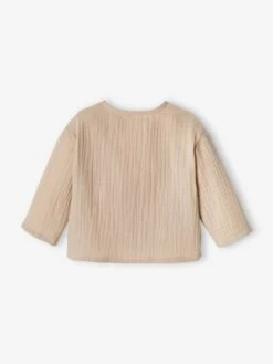 Brassière Naissance En Gaze De Coton Bébé Personnalisable Beige - Vertbaudet -Vertbaudet Soldes Magasin brassiere naissance en gaze de coton bebe personnalisable 3