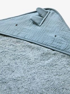 Cape De Bain Bébé En Gaze De Coton + Gant De Toilette PETIT DINO Vert - Vertbaudet -Vertbaudet Soldes Magasin cape de bain bebe en gaze de coton gant de toilette petit dino 4