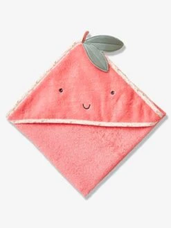 Cape De Bain Bébé Pommes D'amour Rose - Vertbaudet -Vertbaudet Soldes Magasin cape de bain bebe pommes damour 3
