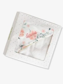 Cape De Bain Personnalisable Gaze De Coton EAU DE ROSE écru / Rose - Vertbaudet 9 Cape De Bain Personnalisable Gaze De Coton EAU DE ROSE écru / Rose - Vertbaudet -Vertbaudet Soldes Magasin cape de bain personnalisable gaze de coton eau de rose 3