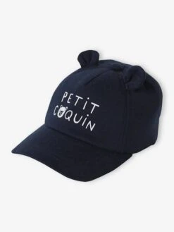 Casquette Ourson Bébé Garçon Marine - Vertbaudet