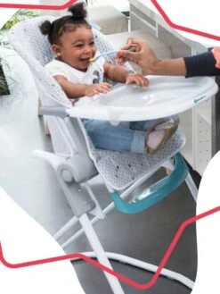 Chaise Haute Compacte BADABULLE Gris/chevrons - Badabulle 7 Chaise Haute Compacte BADABULLE Gris/chevrons - Badabulle -Vertbaudet Soldes Magasin chaise haute compacte badabulle 1