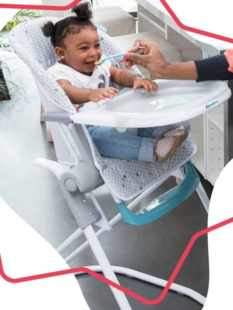 Chaise Haute Compacte BADABULLE Gris/chevrons - Badabulle 2 Chaise Haute Compacte BADABULLE Gris/chevrons - Badabulle – Image 2