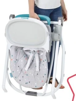 Chaise Haute Compacte BADABULLE Gris/chevrons - Badabulle 8 Chaise Haute Compacte BADABULLE Gris/chevrons - Badabulle -Vertbaudet Soldes Magasin chaise haute compacte badabulle 2