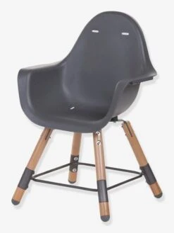 Chaise Haute Evolu 2 CHILDHOME + Coussin Néoprène Anthracite/gris - Childhome -Vertbaudet Soldes Magasin chaise haute evolu 2 childhome coussin neoprene 2