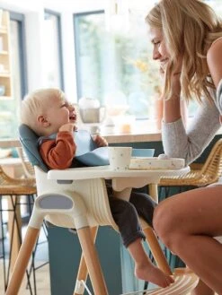 Chaise Haute évolutive 2 Hauteurs Vertbaudet High & Low Bleu - Vertbaudet -Vertbaudet Soldes Magasin chaise haute evolutive 2 hauteurs vertbaudet high low 2