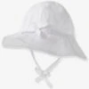 Chapeau De Soleil Bébé Blanc - Vertbaudet