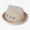 Chapeau Forme Chat Bébé Fille Sable - Vertbaudet