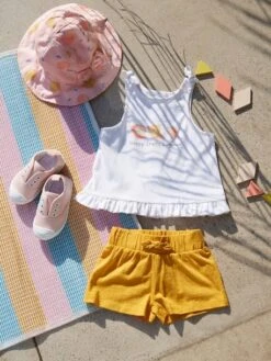 Chapeau Imprimé Bébé Fille Rose Pâle Imprimé - Vertbaudet -Vertbaudet Soldes Magasin chapeau imprime bebe fille 9