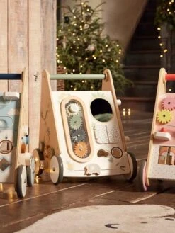 Chariot De Marche Avec Freins HANOÏ En Bois FSC® Multicolore - Vertbaudet -Vertbaudet Soldes Magasin chariot de marche avec freins hanoi en bois fsc 2