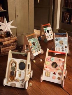 Chariot De Marche Avec Freins HANOÏ En Bois FSC® Multicolore - Vertbaudet -Vertbaudet Soldes Magasin chariot de marche avec freins hanoi en bois fsc 3