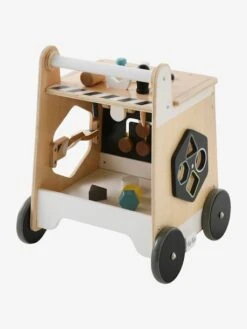 Chariot De Marche Bricolage En Bois FSC® Beige - Vertbaudet -Vertbaudet Soldes Magasin chariot de marche bricolage en bois fsc 3