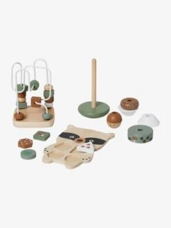Coffret 3 Jeux D'éveil GREEN FOREST En Bois FSC® Multicolore - Vertbaudet -Vertbaudet Soldes Magasin coffret 3 jeux deveil green forest en bois fsc 1