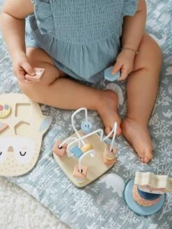 Coffret 3 Jeux D'éveil Les Amis De La Forêt En Bois FSC® Beige - Vertbaudet -Vertbaudet Soldes Magasin coffret 3 jeux deveil les amis de la foret en bois fsc 2