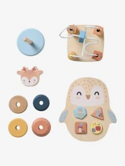 Coffret 3 Jeux D'éveil Les Amis De La Forêt En Bois FSC® Beige - Vertbaudet -Vertbaudet Soldes Magasin coffret 3 jeux deveil les amis de la foret en bois fsc 4