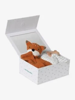 Coffret Cadeau 3 Pièces : Lange + Doudou + Hochet Rose - Vertbaudet -Vertbaudet Soldes Magasin coffret cadeau 3 pieces lange doudou hochet 2