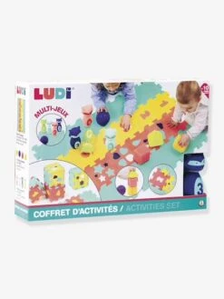 Coffret D'activités Tapis Quille Et Formes LUDI Multicolore - Ludi -Vertbaudet Soldes Magasin coffret dactivites tapis quille et formes ludi 4