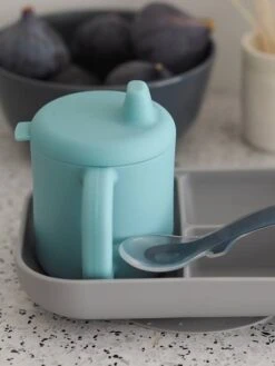 Coffret D’apprentissage 3 Pièces BEABA En Silicone Rose - Beaba -Vertbaudet Soldes Magasin coffret dapprentissage 3 pieces beaba en silicone 2