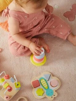 Coffret De 3 Jeux D'éveil En Bois FSC® Multicolore - Vertbaudet -Vertbaudet Soldes Magasin coffret de 3 jeux deveil en bois fsc 2