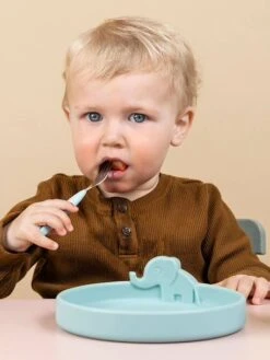 Coffret Repas 3 Pièces DONE BY DEER Peekaboo Deer Friends En Silicone Bleu - Done By Deer -Vertbaudet Soldes Magasin coffret repas 3 pieces done by deer peekaboo deer friends en silicone 2