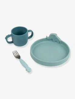 Coffret Repas 3 Pièces DONE BY DEER Peekaboo Deer Friends En Silicone Bleu - Done By Deer -Vertbaudet Soldes Magasin coffret repas 3 pieces done by deer peekaboo deer friends en silicone 4