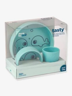 Coffret Repas 3 Pièces DONE BY DEER Sea Friends En Silicone Bleu - Done By Deer -Vertbaudet Soldes Magasin coffret repas 3 pieces done by deer sea friends en silicone 2
