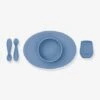 Coffret-repas 4 Pièces EZPZ First Food Set En Silicone Bleu - EZPZ
