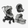 Combiné Trio Poussette Crosslight + Nacelle Micro Pro + Siège-auto Groupe 0+ Koos ISize R1 JANE Collection 2022 Noir (cold Black) - Jane