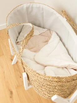 Couffin Bébé CHILDHOME Moise Jonc De Mer Naturel/écru - Childhome -Vertbaudet Soldes Magasin couffin bebe childhome moise jonc de mer 2