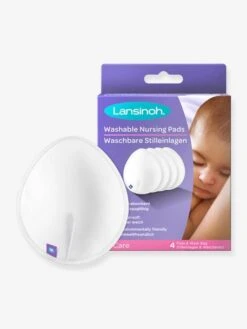 Coussinets Lavables X4 LANSINOH Blanc - Lansinoh -Vertbaudet Soldes Magasin coussinets lavables x4 lansinoh 1