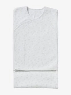 Couverture D'emmaillotage Taille 2 VERTBAUDET Blanc Imprimé étoiles - Vertbaudet -Vertbaudet Soldes Magasin couverture demmaillotage taille 2 vertbaudet 2