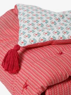 Couvre-lit EDEN INDIA Rose / Multicolore - Vertbaudet -Vertbaudet Soldes Magasin couvre lit eden india 3
