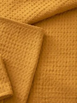 Couvre-lit Nid D'abeille Caramel - Vertbaudet -Vertbaudet Soldes Magasin couvre lit nid dabeille 2