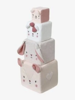 Cubes En Tissu GRENIER Beige - Vertbaudet -Vertbaudet Soldes Magasin cubes en tissu grenier 2