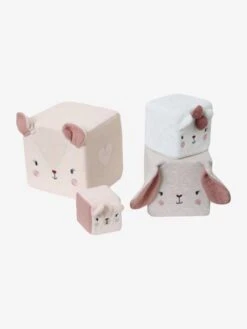 Cubes En Tissu GRENIER Beige - Vertbaudet -Vertbaudet Soldes Magasin cubes en tissu grenier 3