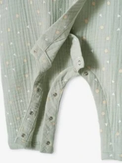 Dors-bien Cache-coeur Bébé En Gaze De Coton Ouverture Naissance Vert D'eau - Vertbaudet -Vertbaudet Soldes Magasin dors bien cache coeur bebe en gaze de coton ouverture naissance 3