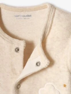 Dors-bien En Velours Bébé Ouverture Devant Beige Chiné - Vertbaudet -Vertbaudet Soldes Magasin dors bien en velours bebe ouverture devant 2